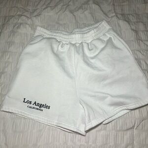 White Summer/Lounge Shorts